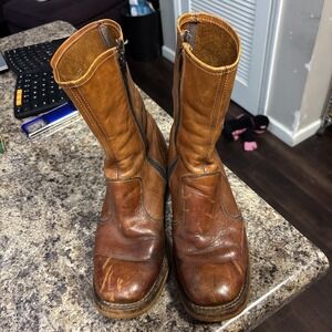 Regal Vintage 1970s Campus Boot Honey Tan Size 8.5